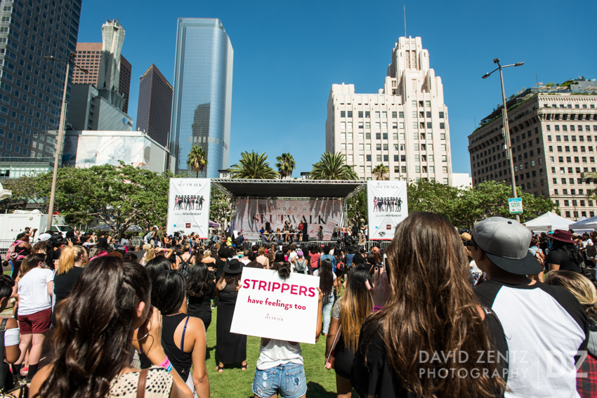 The Amber Rose Slut Walk in downtown Los Angeles on Oct. 3, 2015.