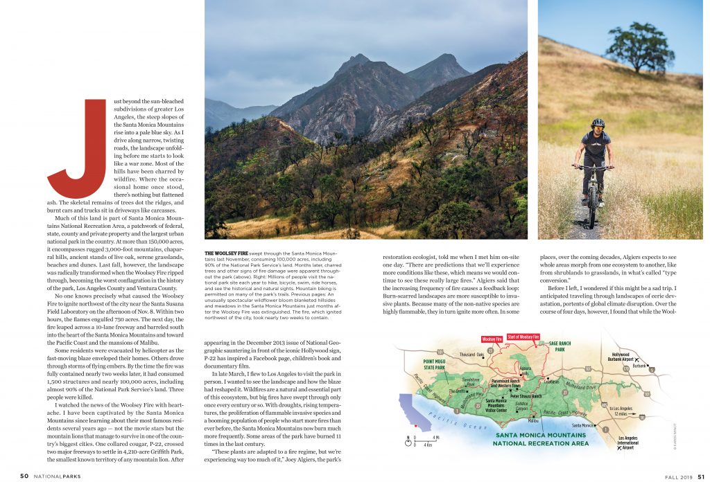 Published Work - Woolsey Fire - National Parks Magazine