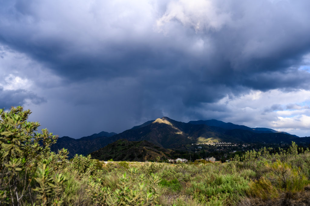 Mount Lukens sunset storm