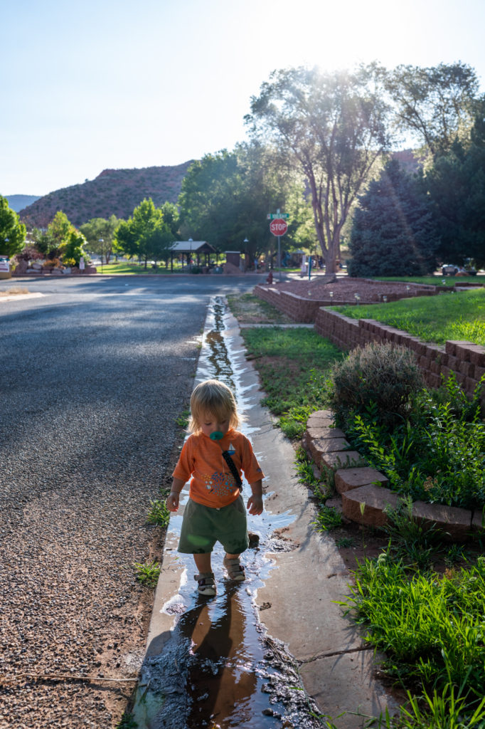 Gutter Puddle Kanab Utah